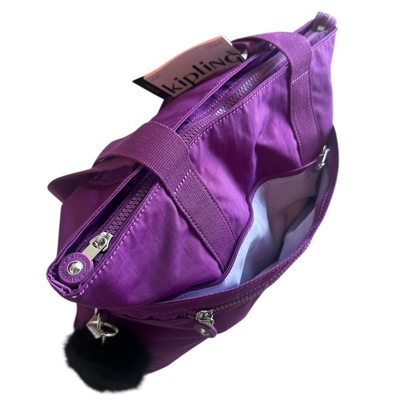 Kipling Arnis Purple Tote Bag - Picture 5 of 10